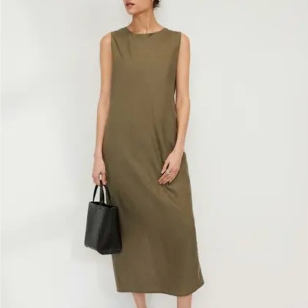 NWT Everlane Bias Cut Midi Linen Dress - Size 4